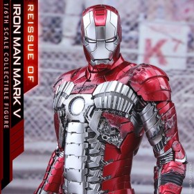 Iron Man Mark V Iron Man 2 Movie Masterpiece Series Diecast 1/6 Action Figure by Hot Toys